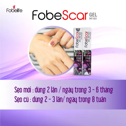 Gel Mờ Sẹo Fobe Scar N1 10g - Giảm Vết Thâm, Ngăn Hình Thành Sẹo, Dưỡng Da Mặt, Sản Phẩm Chăm Sóc Da Chất Lượng