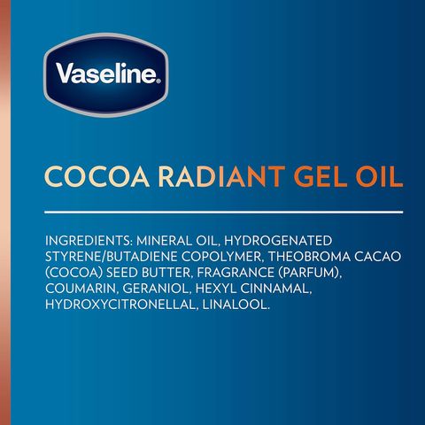 Dầu Dưỡng Thể Vaseline Cocoa Radiant Gel Oil 200ml - Đem Lại Làn Da Mịn Màng, Sáng Khỏe, Phù Hợp Với Mọi Loại Da