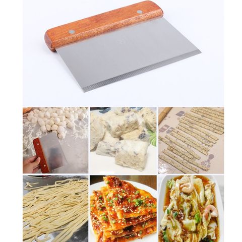 Dao Cắt Bột Cán Gỗ Nhỏ Gọn Tiện Dụng - Dụng Cụ Làm Bánh Chất Lượng Cao cho Nhà Bếp (TV334)