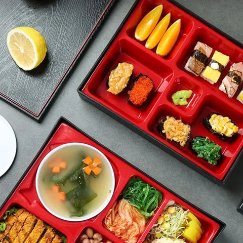 Hộp Đựng Cơm Sang Trọng Nhiều Ngăn Kèm Chén Tiện Lợi - Khay Bento Đa Dạng Mẫu Mã, Dụng Cụ Nhà Bếp TVKITCHEN (TV278)