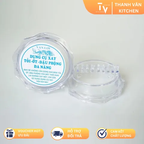 Dụng Cụ Xay Tỏi, Ớt Đa Năng Nhựa Cao Cấp - Thiết Bị Chế Biến Thực Phẩm An Toàn, Tiện Lợi Cho Bếp Nhà bạn (TV60)