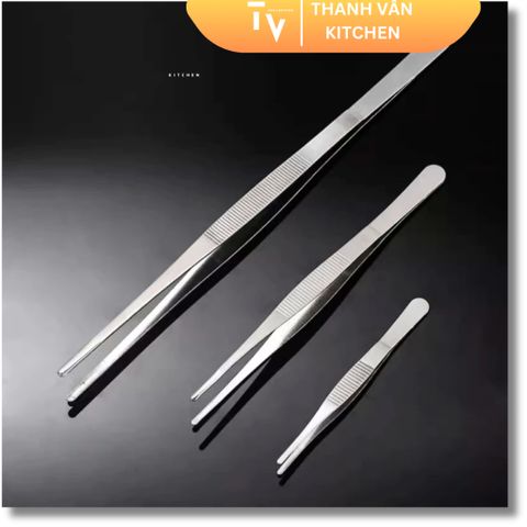Nhíp Decor Gắp Đồ Ăn Inox - Nhíp Trang Trí Cocktail và Trồng Cây Thủy Sinh - Dụng Cụ Nhà Bếp Đa Năng, Chất Lượng Cao (TV125)