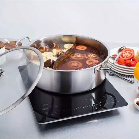 Nồi Lẩu Inox Uyn Ương 2 Đáy - Đa Kích Thước, Dụng Cụ Nấu Ăn Chất Lượng Cao cho Gian Bếp Hiện Đại (TV319)
