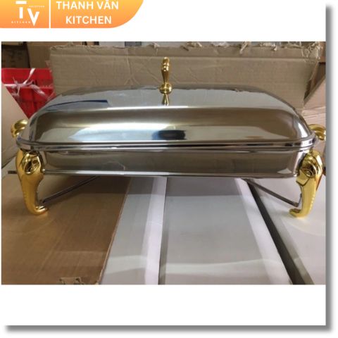 Khay Inox Sang Trọng Hấp Cá & Hải Sản - Dụng Cụ Nhà Bếp Cao Cấp TVKITCHEN 2.9L, Phù Hợp Nhà Hàng và Khách Sạn (TV105)