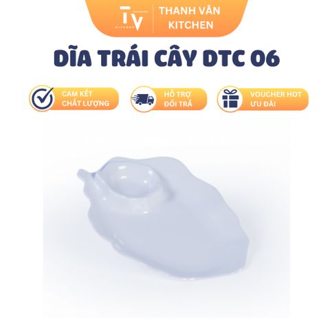 Dĩa Trái Cây Melamine DTC 06 - Đồ Gia Dụng Nhà Bếp Chất Lượng Cao, Kích Thước 25.5x17.5 cm, Tặng Bốc Hàng Miễn Phí (TV880)