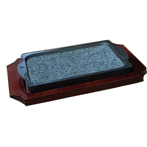 Dĩa Đá Gang Cao Cấp Giữ Nhiệt Nướng Thịt Chữ Nhật 20x11cm - Dùng Cho Beefsteak, Dĩa Né Tiện Dụng Tại Nhà Bếp (TV308)