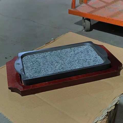 Dĩa Đá Gang Cao Cấp Giữ Nhiệt Nướng Thịt Chữ Nhật 20x11cm - Dùng Cho Beefsteak, Dĩa Né Tiện Dụng Tại Nhà Bếp (TV308)