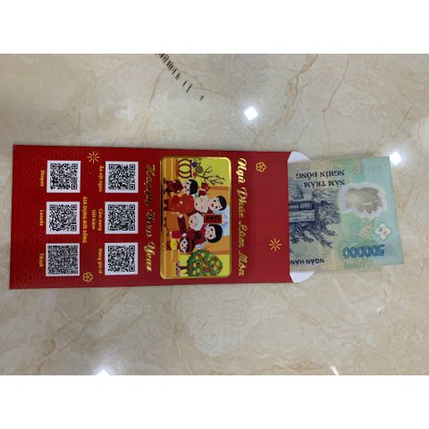 Bao Lì Xì Ép Kim Cao Cấp - Bộ Quà Tặng Tết Nguyên Đán Đẹp, Phong Cách Truyền Thống Việt Nam, May Mắn và Tài Lộc (TV473)