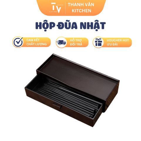 Hộp Đựng Đũa Ngăn Kéo Phong Cách Nhật Bản - Thiết Kế Hiện Đại Dùng Cho Nhà Bếp - SQC C-1222 27.3x10.4x6.5cm (TV654)