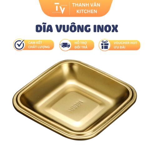 Dĩa Vuông Đựng Thức Ăn TV131 - Đồ Gia Dụng Nhà Bếp Chất Lượng Cao, Thiết Kế Hiện Đại, Phù Hợp Mọi Gia Đình (TV131)