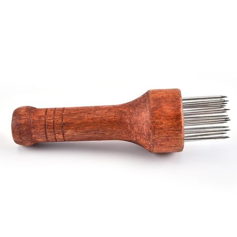Cây Xăm Thịt Inox Cán Gỗ - Dụng Cụ Dần Thịt Làm Mềm Thịt Dễ Thấm Gia Vị - Đồ Gia Dụng Nhà Bếp TVKITCHEN (TV667)