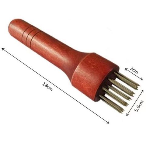 Cây Xăm Thịt Inox Cán Gỗ - Dụng Cụ Dần Thịt Làm Mềm Thịt Dễ Thấm Gia Vị - Đồ Gia Dụng Nhà Bếp TVKITCHEN (TV667)