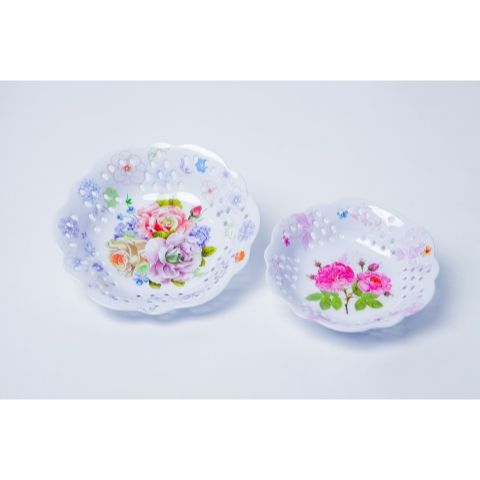 Dĩa Quả Nhựa Melamine DQ 27 Ø 20.5 x 9.8 cm - Đồ Dùng Nhà Bếp Tiện Lợi, Chất Lượng Cao từ TVKITCHEN (TV874)