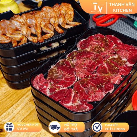 Khay Đựng Buffet Nướng và Sushi Nhựa Melamine TV65 - Độ bền cao, an toàn, nhiều kích thước, dễ vệ sinh cho căn bếp hiện đại (TV65)