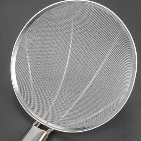 Vợt Trụng Đồ Ăn Inox Cán Gỗ - Dùng Cho Hủ Tiếu, Bún, Phở, Miến Thích Hợp Cho Bếp và Quán Ăn (26-30cm) (TV337)