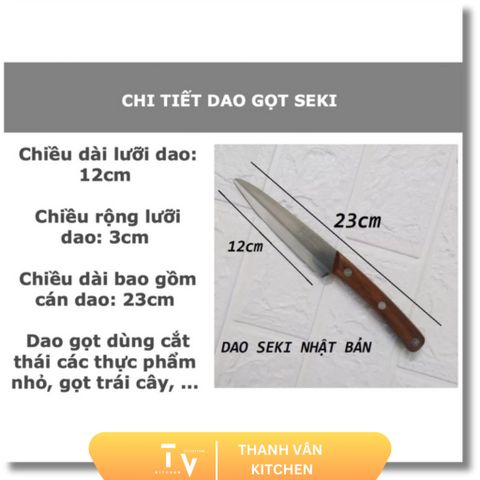 Bộ Dao Seki Nhật Bản Cao Cấp - Bộ Đồ Bếp Thép Không Gỉ, Sắc Bén, Thiết Kế Đẹp Có Kéo Cắt Gà - Hàng Nội Địa Chất Lượng Cao (TV139)