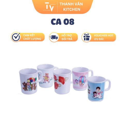 Ca Nhựa Melamine 250ml - Dụng Cụ Nhà Bếp Tiện Ích TVKITCHEN - Đồ Gia Dụng Cho Căn Bếp Thêm Sống Động