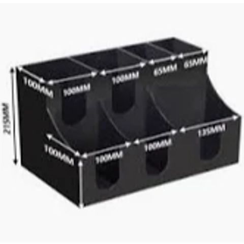 Kệ nhựa 6 ngăn đa năng để ly cốc nhà bếp - Giải pháp tiết kiệm không gian, tổ chức đồ dùng tiện lợi, chất lượng cao, hàng chính hãng