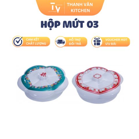 Hộp Mứt TVKITCHEN 03 - Thực phẩm chất lượng cao cho căn bếp tiện ích, kích thước 28.0 x 11.8 cm, sản phẩm chính hãng. (TV967)