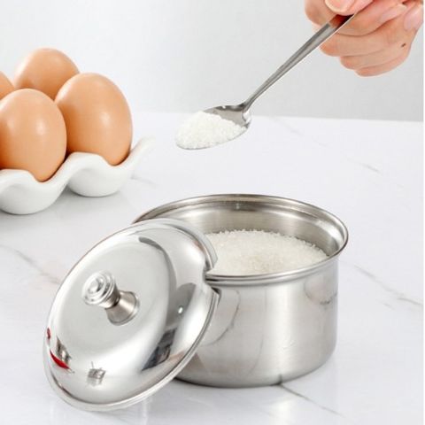 Hủ đựng gia vị inox có nắp - Thố đựng gia vị tiện dụng cho nhà bếp, chất liệu inox không gỉ, đa dạng kích thước (TV508)