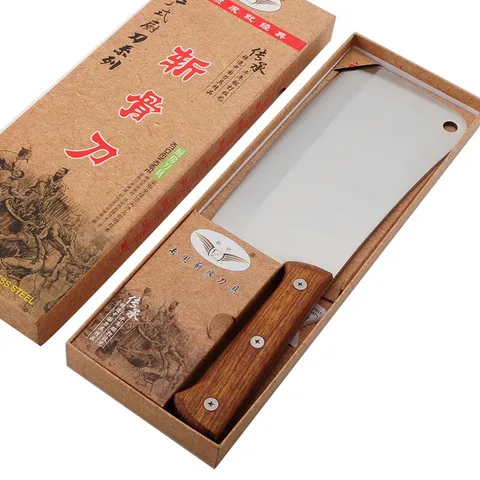 Dao Chặt Xương Cao Cấp SQC - Siêu Bén, Siêu Bền, Cán Gỗ Chắc Chắn - Dụng Cụ Nhà Bếp Chặt Đồ Cứng Chống Mẻ (TV320)
