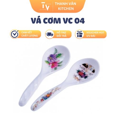 Vá Cơm TVKITCHEN VC 04 - Dụng Cụ Nhà Bếp Chất Lượng Cao, Đa Dạng Kiểu Dáng, Hỗ Trợ Vận Chuyển Miễn Phí (TV1100)