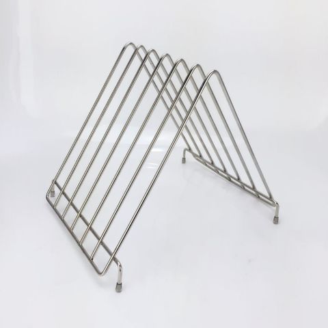 Giá để thớt inox không gỉ đa năng - Kệ thớt dọc tam giác lớn cho nhà bếp tiện dụng TVKITCHEN (TV666)