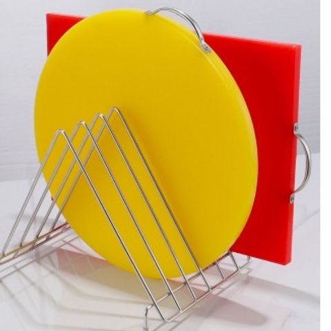Giá để thớt inox không gỉ đa năng - Kệ thớt dọc tam giác lớn cho nhà bếp tiện dụng TVKITCHEN (TV666)