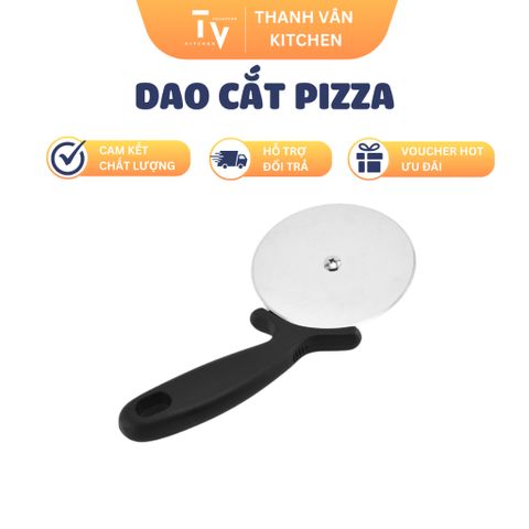 Dao cắt bánh pizza cán nhựa đẹp PS-115 - Dụng cụ nhà bếp tiện ích cho quán ăn, nhà hàng, gia đình (TV114)