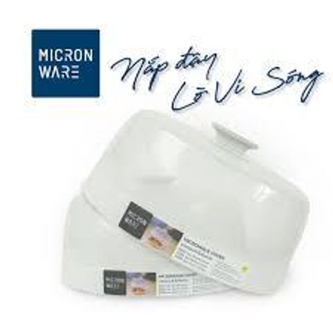 Nắp nhựa đậy đồ ăn dùng cho lò vi sóng Micron Ware Size M L - Giải pháp giữ vệ sinh thực phẩm an toàn và tiện lợi (TV460)