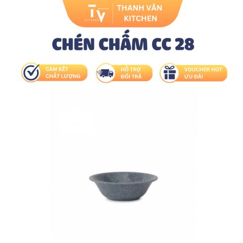 Chén Chấm - Đồ Gia Dụng Nhà Bếp Chất Liệu Nhựa Melamine, Kích Thước Ø8.5x2.6cm, Nhiều Màu Sắc Đá Vân và Nâu (TV820)