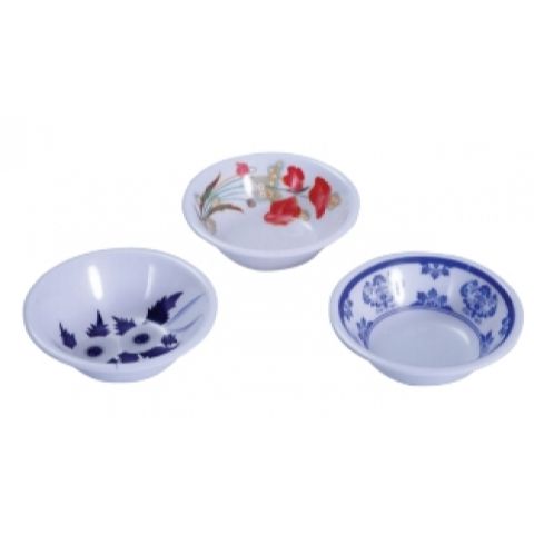 Chén Chấm - Đồ Gia Dụng Nhà Bếp Chất Liệu Nhựa Melamine, Kích Thước Ø8.5x2.6cm, Nhiều Màu Sắc Đá Vân và Nâu (TV820)