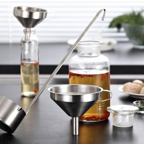 Phễu inox miệng rộng Z3 - Dụng cụ chiết chất lỏng và dầu ăn tiện lợi cho nhà bếp, sản phẩm gia dụng chất lượng cao (TV369)