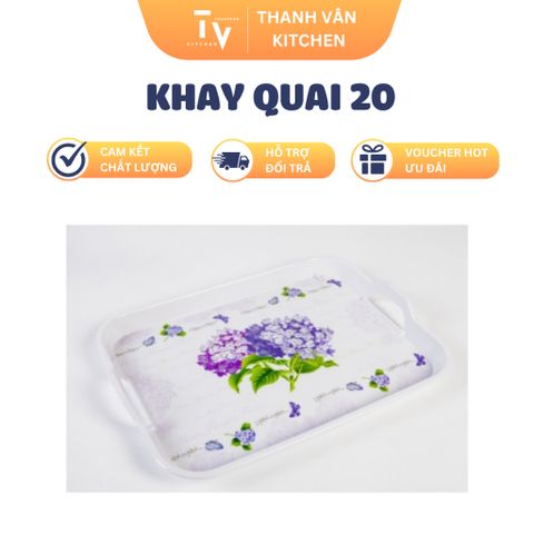Khay Quai Đa Năng - Dụng Cụ Nhà Bếp Tiện Lợi Kích Thước 44.8 x 32.7 x 4.8 cm - Sản Phẩm Chính Hãng từ TVKITCHEN (TV1017)