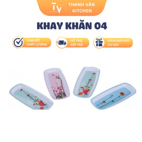Khay Khăn Đa Năng - Sản Phẩm Gia Dụng Nhà Bếp Tiện Lợi, Kích Thước 17.2x7.6cm, Chính Hãng Từ Thanh Vân Kitchen (TV1012)