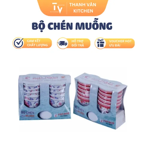 Bộ Chén Muỗng Nhựa Melamine Cao Cấp - Dụng Cụ Nhà Bếp Đa Năng, Sản Phẩm Chính Hãng Từ TVKITCHEN (TV711)