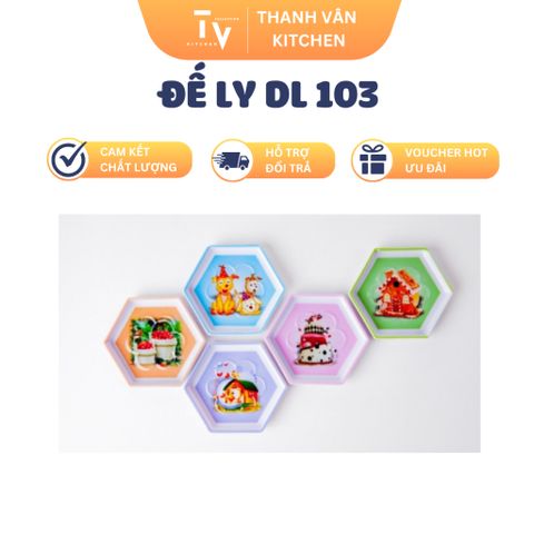 Đế Ly DL 103 - Giữ Nhiệt và Trang Trí Bàn Tiệc - Dụng Cụ Nhà Bếp Chất Lượng Cao, Phong Cách Hiện Đại (TV927)