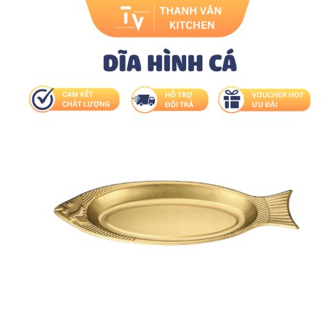 Dĩa Inox Hình Cá Cao Cấp - Bộ Đồ Dùng Bếp Chất Liệu Không Gỉ, Đa Dạng Kích Thước, Sang Trọng Và Tiện Dụng (TV304)