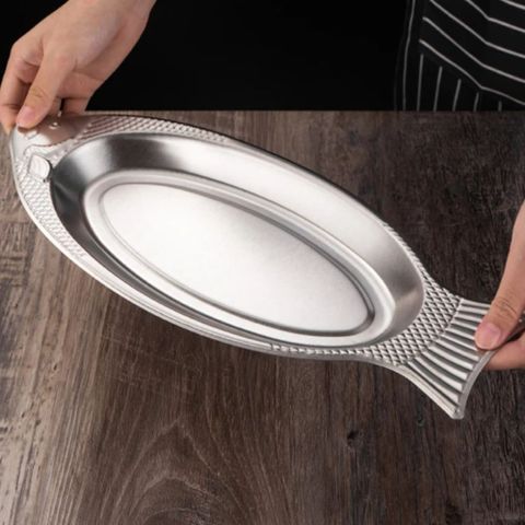 Dĩa Inox Hình Cá Cao Cấp - Bộ Đồ Dùng Bếp Chất Liệu Không Gỉ, Đa Dạng Kích Thước, Sang Trọng Và Tiện Dụng (TV304)