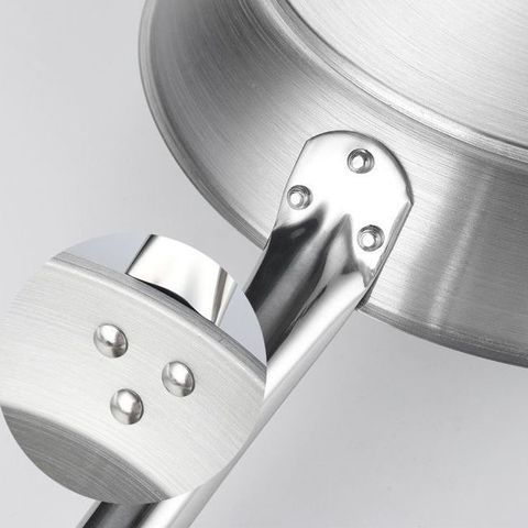 Chảo Inox Có Quai 2 Đáy - Chảo Chiên Cách Nhiệt Chất Liệu Inox Bền Đẹp, Dụng Cụ Bếp Đa Năng 18-32cm (TV26)