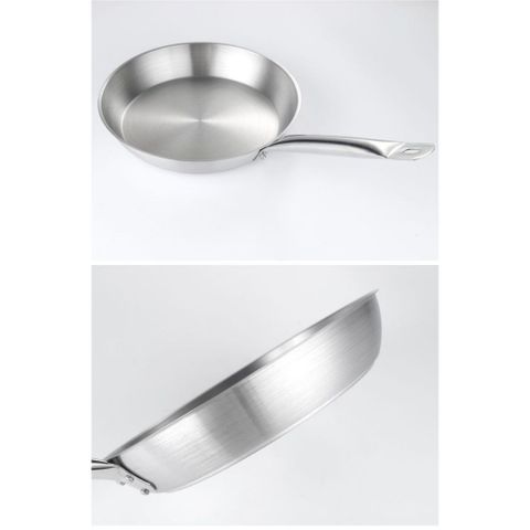Chảo Inox Có Quai 2 Đáy - Chảo Chiên Cách Nhiệt Chất Liệu Inox Bền Đẹp, Dụng Cụ Bếp Đa Năng 18-32cm (TV26)