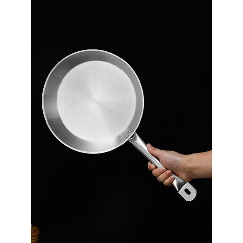Chảo Inox Có Quai 2 Đáy - Chảo Chiên Cách Nhiệt Chất Liệu Inox Bền Đẹp, Dụng Cụ Bếp Đa Năng 18-32cm (TV26)