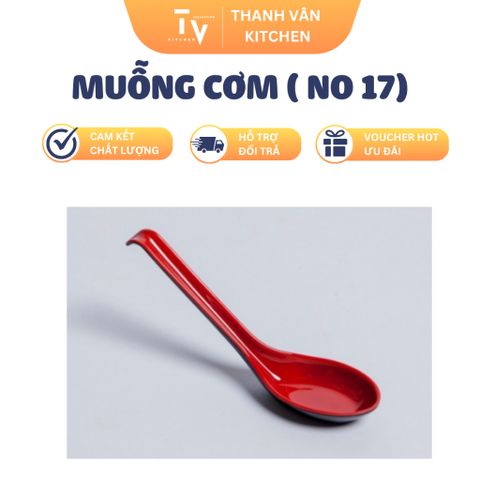 Muỗng Cơm TVKITCHEN No 17 - Dụng Cụ Nhà Bếp Cao Cấp Chất Lượng, Thời Trang, Kích Thước 16.5x4.4cm (TV1050)
