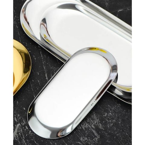 Dĩa ăn hình oval sang trọng không gỉ - Dĩa Hàn Quốc hình hạt xoài đa dạng kích thước cho bữa tiệc hoàn hảo (TV525)