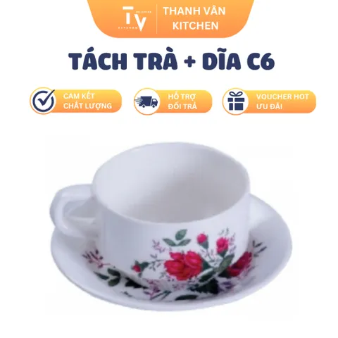 Tách Trà + Dĩa C6 (TV751)