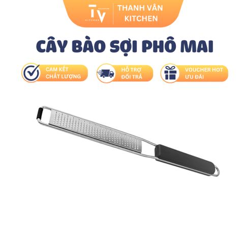 Dụng cụ bào phô mai và vỏ chanh đa năng - Dao bào sợi phô mai mozzarella, nghiền tỏi cho nhà bếp - TVKITCHEN (TV24)