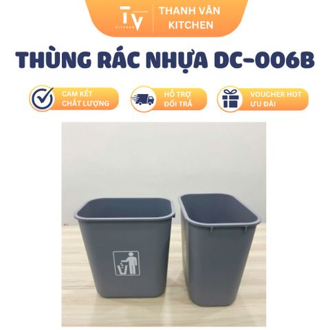Thùng Rác Nhựa DC-006B 24L - Thiết Kế Hiện Đại, Chất Liệu Cao Cấp, Phù Hợp Cho Mọi Không Gian Nhà Bếp (TV696)