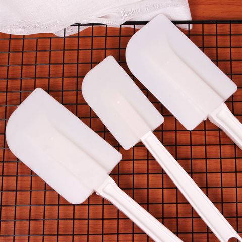 Phới Dẹt Quét Kem và Trộn Bột - Dụng Cụ Làm Bánh Nhà Bếp Đa Năng TVKITCHEN Chất Liệu Nhựa và Silicon, Màu Trắng (TV335)