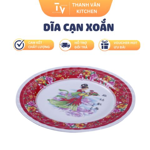 Dĩa Cạn Xoắn TVKITCHEN - Đồ Gia Dụng Nhà Bếp Chất Lượng Cao, Nhiều Kích Thước Để Lựa Chọn (TV1119)