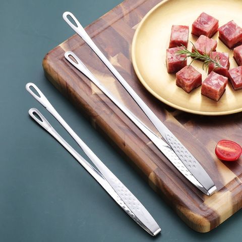 Kẹp Gắp Thực Phẩm Inox 304 Dài - Kẹp Nướng Đồ Ăn Bền Chắc, Dụng Cụ Nhà Bếp Tiện Ích cho Mọi Gia Đình (TV453)